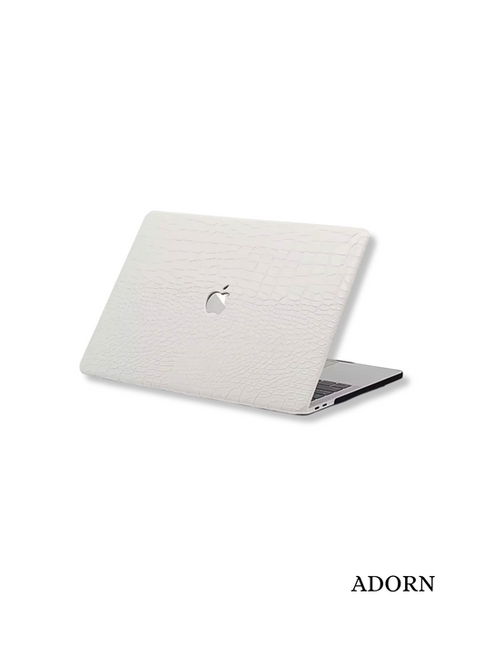 White Croc Laptop Case - Adorn Phone Accessories