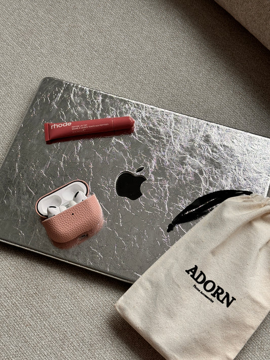 Crinkle Leather Laptop Case
