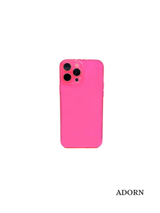 Guava - Adorn Phone Accessories, pink Apple iPhone case, jelly style, back camera view