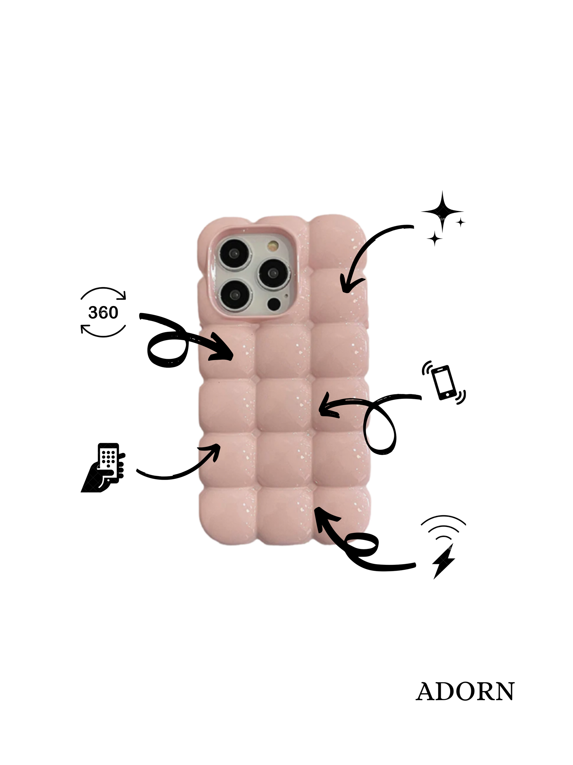 Bubble Case🍑 - Adorn Phone Accessories