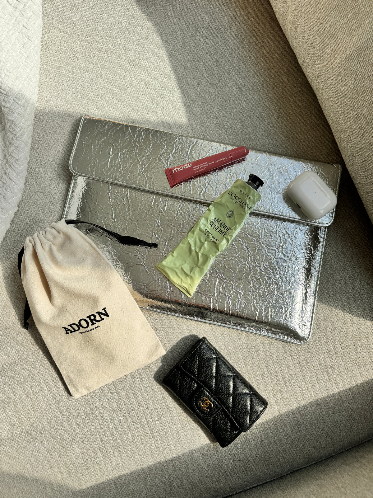 Crinkle Leather Sleeve
