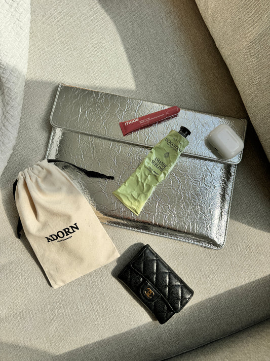 Crinkle Leather Sleeve